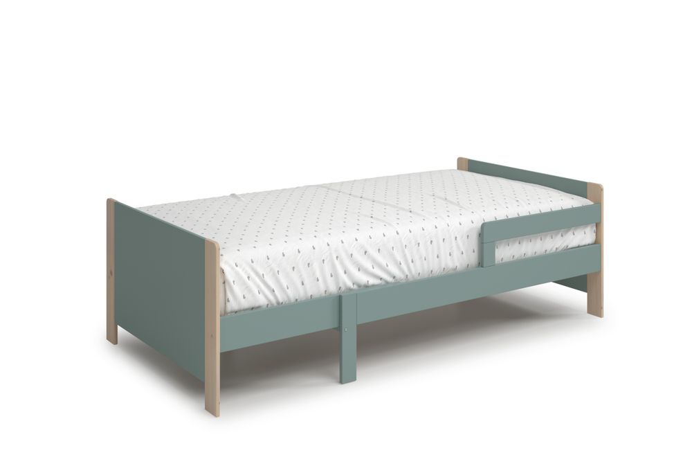 CAMA EVOLUTIVA WILLI 90X140+90X50 VERDE PETROL/CER