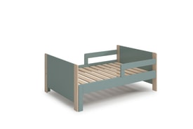 CAMA EVOLUTIVA WILLI 90X140+90X50 VERDE PETROL/CER miniatura 11