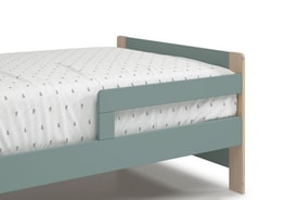 CAMA EVOLUTIVA WILLI 90X140+90X50 VERDE PETROL/CER miniatura 5