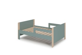 CAMA EVOLUTIVA WILLI 90X140+90X50 VERDE PETROL/CER miniatura 6