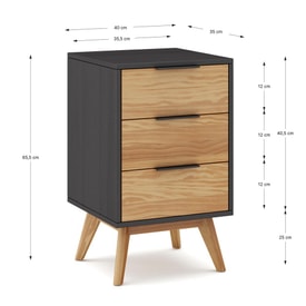 MESITA LAVIS 3C PINO BOCAMINA/CERA miniatura 3