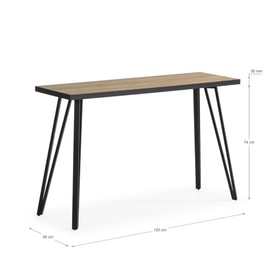 CONSOLA SINDI ME 120X40 NATURAL/CANTO BOCAMINA miniatura 4