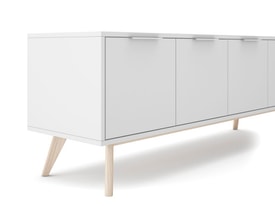 MUEBLE TV CAMPUS 4P BLANCO/CERA BLANCA miniatura 4
