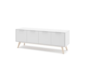 MUEBLE TV CAMPUS 4P BLANCO/CERA BLANCA miniatura 5