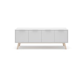 MUEBLE TV CAMPUS 4P BLANCO/CERA BLANCA miniatura 7