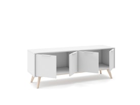 MUEBLE TV CAMPUS 4P BLANCO/CERA BLANCA miniatura 8