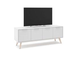 MUEBLE TV CAMPUS 4P BLANCO/CERA BLANCA miniatura 9