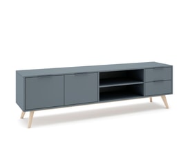 MUEBLE TV PISCO 2P2C2H VERDE KAKI 444C/CERA BLANCA miniatura 10