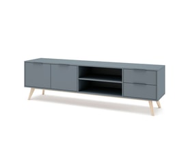 MUEBLE TV PISCO 2P2C2H VERDE KAKI 444C/CERA BLANCA miniatura 5