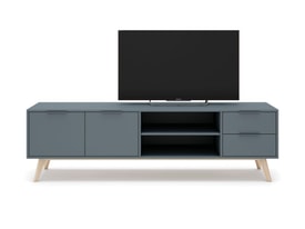 MUEBLE TV PISCO 2P2C2H VERDE KAKI 444C/CERA BLANCA miniatura 6