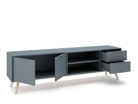 MUEBLE TV PISCO 2P2C2H VERDE KAKI 444C/CERA BLANCA miniatura 8