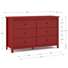COMODA MISTI 6C BURDEOS miniatura 3