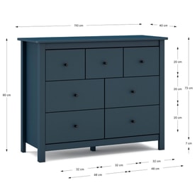 COMODA MISTI 4+3C AZUL 7546 miniatura 3