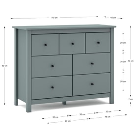 COMODA MISTI 4+3C VERDE KAKI 444C miniatura 3