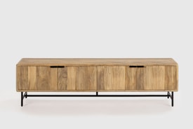 MUEBLE TV MUNDRA 4P MADERA MANGO PATA METAL miniatura 7