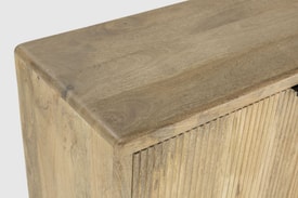 APARADOR MUNDRA 4P 190CM MADERA MANGO PATA METAL miniatura 3