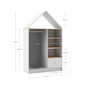 VESTIDOR ESTEFANIA 3H1C BLANCO/CERA BLANCA miniatura 3
