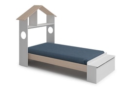 CAMA 0.90 ODESSA BLANCO/CERA BLANCA miniatura 6