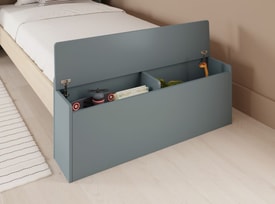 CAMA 0.90 ODESSA VERDE KAKI 444C/CERA BLANCA miniatura 2