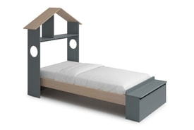 CAMA 0.90 ODESSA VERDE KAKI 444C/CERA BLANCA miniatura 6