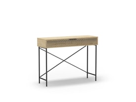 CONSOLA ECRIN 1C ROBLE PATA METAL
