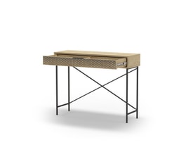 CONSOLA ECRIN 1C ROBLE PATA METAL miniatura 2