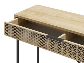 CONSOLA ECRIN 1C ROBLE PATA METAL miniatura 6