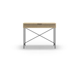 CONSOLA ECRIN 1C ROBLE PATA METAL miniatura 8