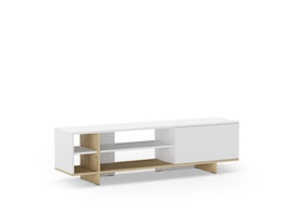 MUEBLE TV CEQUOIA 1P4H BLANCO/ROBLE