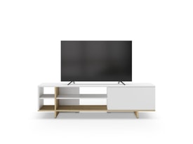 MUEBLE TV CEQUOIA 1P4H BLANCO/ROBLE miniatura 10