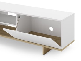 MUEBLE TV CEQUOIA 1P4H BLANCO/ROBLE miniatura 5