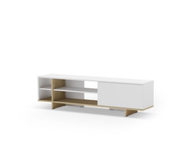 MUEBLE TV CEQUOIA 1P4H BLANCO/ROBLE miniatura 6
