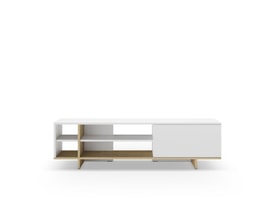 MUEBLE TV CEQUOIA 1P4H BLANCO/ROBLE miniatura 7