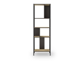 ESTANTERIA ALABAMA 58CM ROBLE/NEGRO SILKY PATA MET miniatura 5
