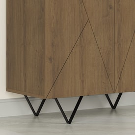 MUEBLE AUX. CONNIE 2P 90CM NOGAL PATA METAL miniatura 4