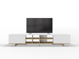 MUEBLE TV CEQUOIA 2P 230CM BLANCO/ROBLE miniatura 10
