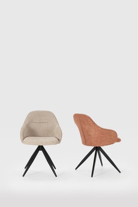 SILLON GIRATORIO TAMARA SALMON 2PC/2CAJAS miniatura 2