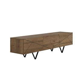 MUEBLE TV CONNIE 3P 160CM NOGAL