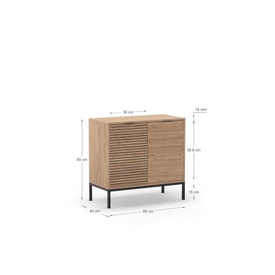 MUEBLE AUX. ARIEL 2P SEPET PATA METAL miniatura 4