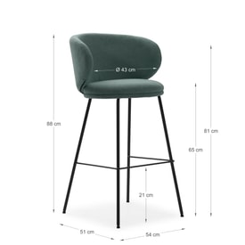 TABURETE RUSH VERDE 2P/CAJA miniatura 3