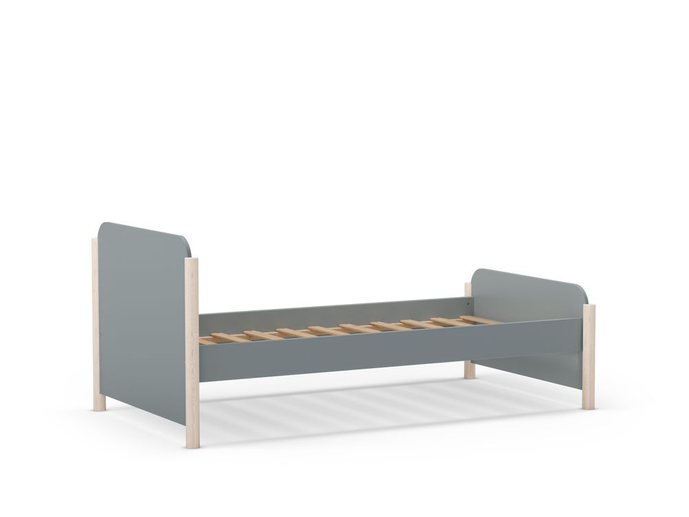 CAMA 0.90 ENOLA VERDE KAKI 444C/CERA BLANCA C/SM