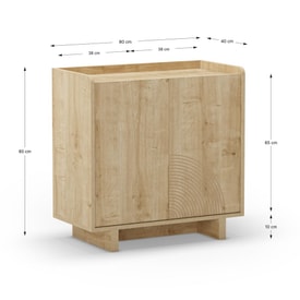 MUEBLE AUX. DAIRA 2P ROBLE miniatura 4