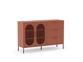 APARADOR DIORA 2P3C 140CM TERRACOTA
