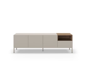 MUEBLE TV CAILIN 3P1C1H 180CM CREMA/SEPET PATA MET miniatura 8
