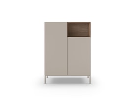MUEBL.AUX. ALTO CAILIN 2P1H CREMA/SEPET PATA METAL miniatura 7