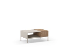 MESA CENTRO CAILIN 2H CREMA/SEPET PATA METAL miniatura 6