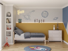 CAMA 0.90 ENOLA CREMA/CERA BLANCA C/SM miniatura 2