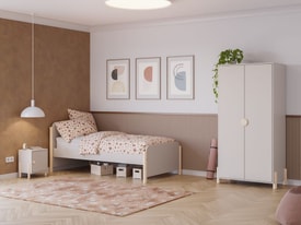 CAMA 0.90 ENOLA CREMA/CERA BLANCA C/SM miniatura 3
