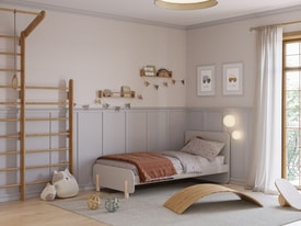 CAMA 0.90 NORA CREMA/CERA BLANCA C/SM miniatura 2