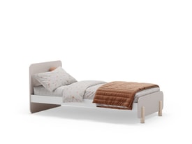CAMA 0.90 NORA CREMA/CERA BLANCA C/SM miniatura 7